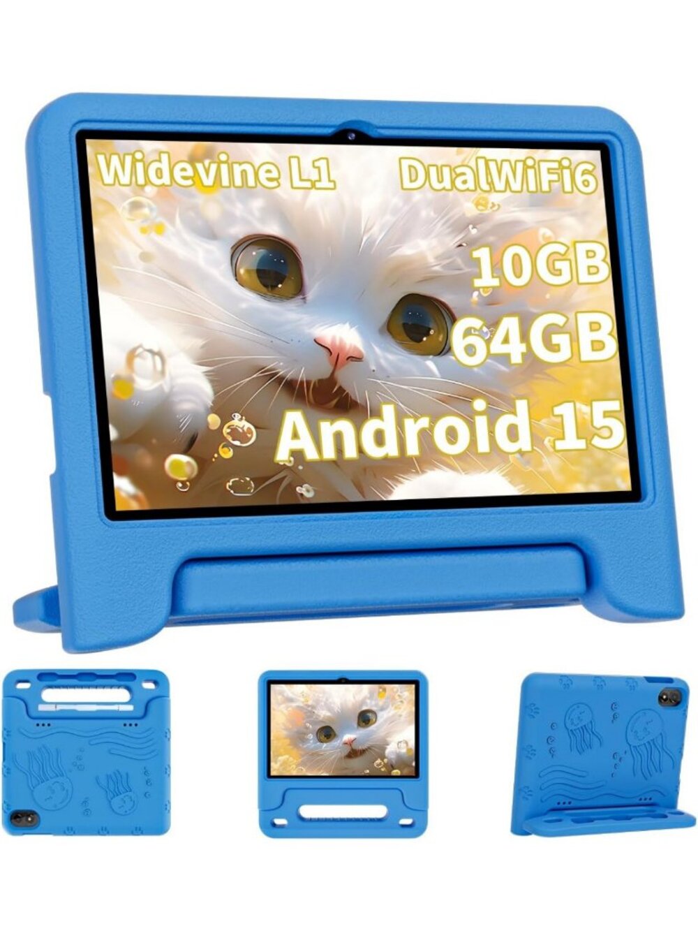 Upgraded 10" Kids Tablet, Octa-Core CPU, 10GB RAM, 64GB Storage, 1TB Expandable